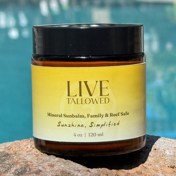 Mineral Sunbalm, Family & Reef Safe – | 4 oz - Live Tallowed