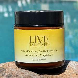 Mineral Sunbalm, Family & Reef Safe  – | 4 oz - Live Tallowed